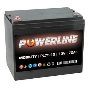 Powerline PL75-12 MOBILITY BATTERY 12V 70AH