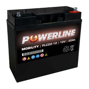 POWERLINE PLC22-12 MOBILITY BATTERY 12V 20AH