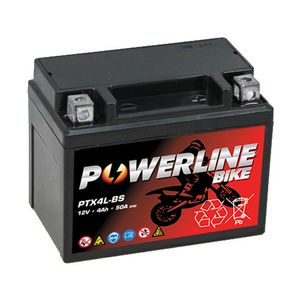 Powerline PTX4L-BS MOTORCYCLE BATTERY 12V 4AH