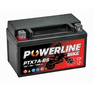 Powerline PTX7A-BS MOTORCYCLE BATTERY 12V 7AH
