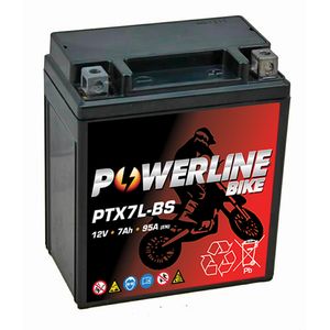 Powerline PTX7L-BS MOTORCYCLE BATTERY 12V 7AH