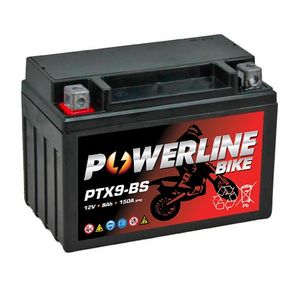 Powerline PTX9-BS MOTORCYCLE BATTERY 12V 9AH