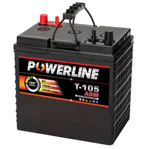 Powerline T105 AGM BATTERY DEEP CYCLE 224AH