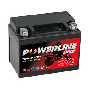 Powerline YB4L-B AGM MOTORCYCLE BATTERY 12V 4AH