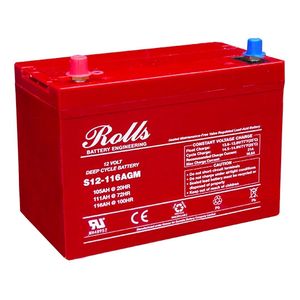 ROLLS S12-116AGM DEEP CYCLE SERIES 12 VOLT BATTERY