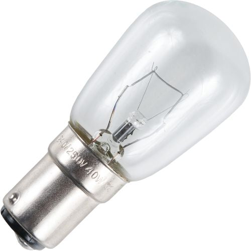 Schiefer Ba15d Oven T28x60mm 230V 15W 4-CC9 1500h Clear 300° 2500K Dimmable - 419680600