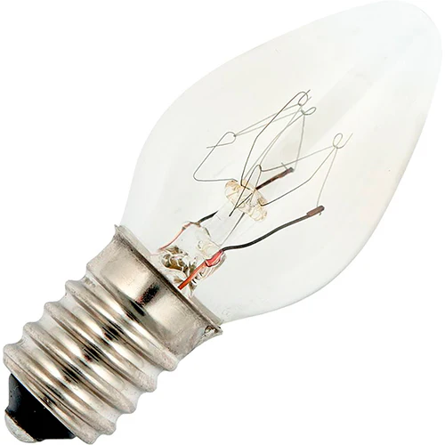 Schiefer E14 Candle C23x58mm 230V 7W C-5A RC 1000hrs Clear 2500K Dimmable - 662358007