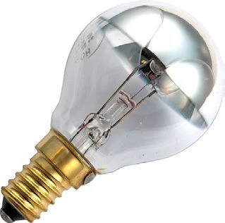 Schiefer E14 Top Mirror G45x72mm 24V 15W C-2V 1000h Clear Silver 2500K Dimmable - 147239655