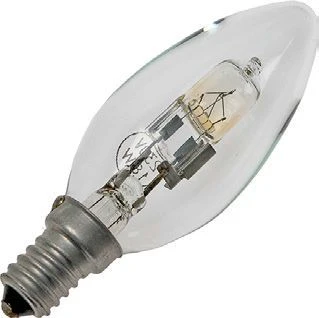 Schiefer Eco Halogen E14 Candle C35x100mm 230-240V 20W 2000h Clear 2800K Dimmable - 640018350-1