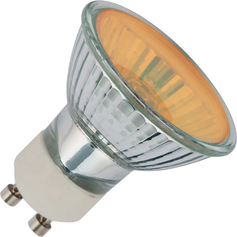 Schiefer Halogen MR16 GU10 50x55mm 230V 50W 2000h Clear Yellow Cover 25° 2800K Dimmable - 641772704