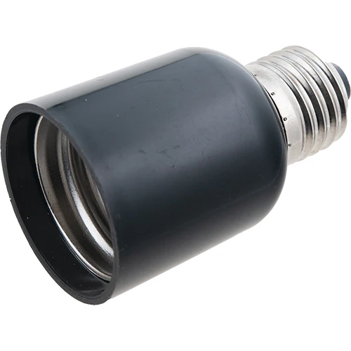 Schiefer Lamp adaptor socket E27 to socket E40 Black K Non-Dimmable - 609900158 - DISCONTINUED