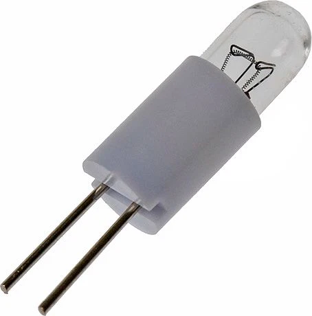 Schiefer T1 1/4 Bi Pin 45x16mm 12V 40mA C-2V 1000h Clear 254mm 2500K Dimmable - 870729900