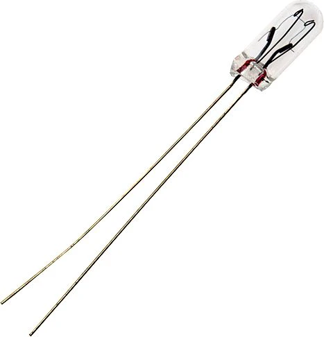 Schiefer T1 1/4 Wire Ended 45x117mm 10V 50mA C-2R 1000h Clear 2500K Dimmable - 000728200