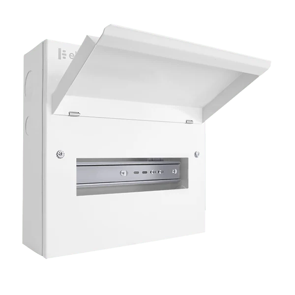 Scolmore CUEB10 Consumer Unit Unfurnished 10 Way Elucian Metal Consumer Unit Unpopulated