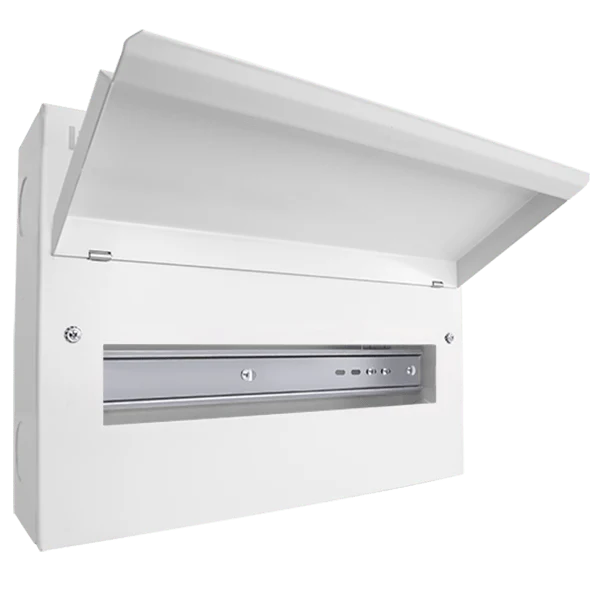 Scolmore CUEB16 Consumer Unit Unfurnished 16 Way Elucian Metal Consumer Unit Unpopulated