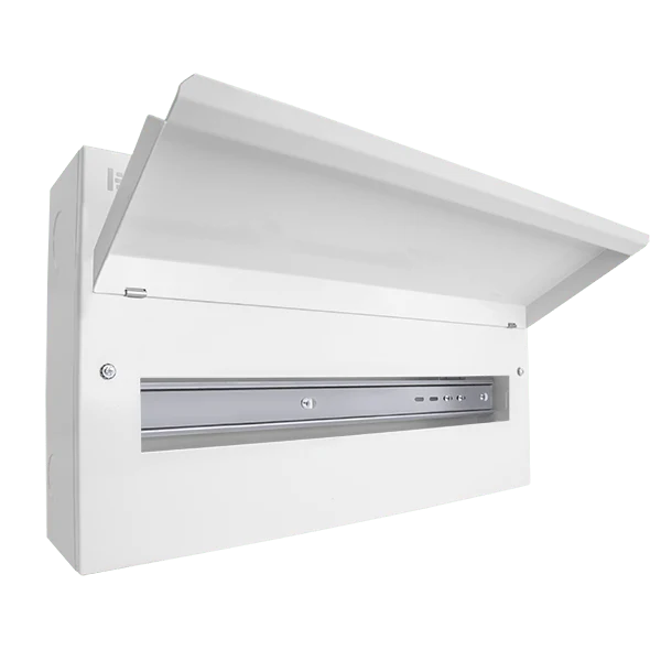 Scolmore CUEB22 Consumer Unit Unfurnished 22 Way Elucian Metal Consumer Unit Unpopulated