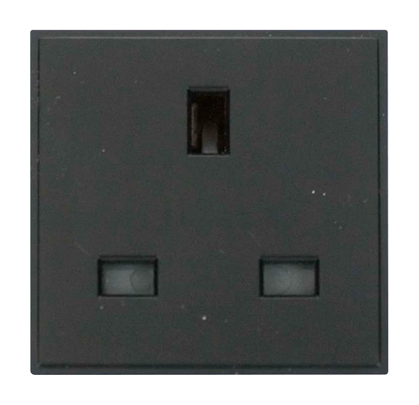 Scolmore MM010BK 13A UK Socket Outlet - Black