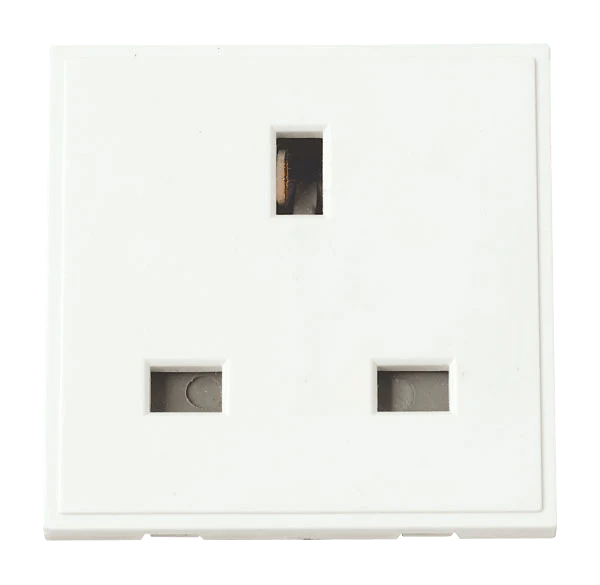 Scolmore MM010WH 13A UK Socket Outlet - Polar White