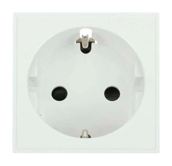 Scolmore MM020WH 16A European Schuko Socket Outlet - Polar White