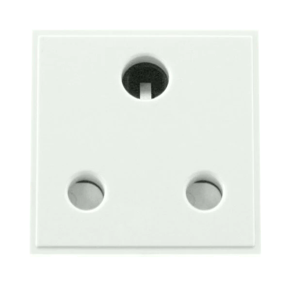 Scolmore MM033WH 15A Round Pin New Media Socket - White