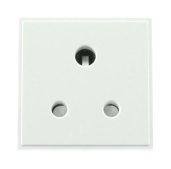 Scolmore MM038WH 5A Round Pin New Media Socket - White