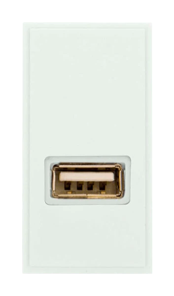 Scolmore MM300WH 25 x 50mm USB Throughput - With Fly-lead - Polar White