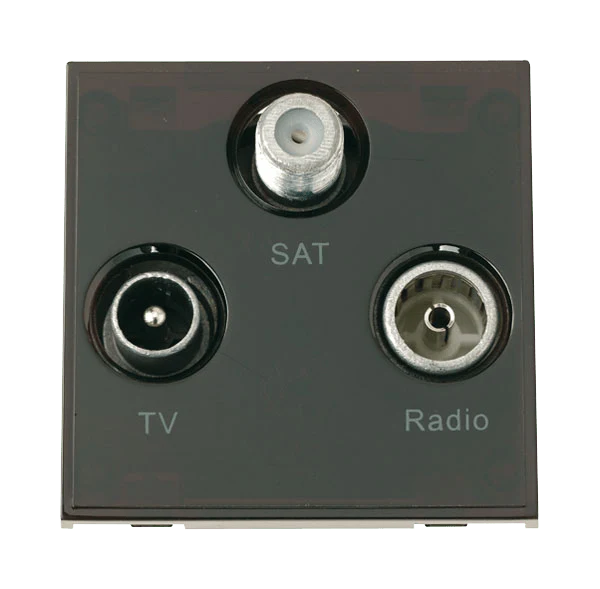 Scolmore MM430BK Triplexed TV, Radio And Satellite - Black