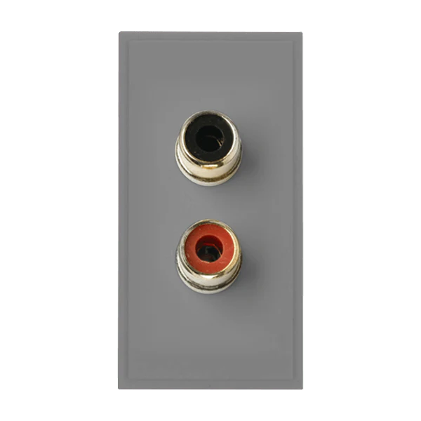 Scolmore MM490GY Twin RCA/Phono Module
