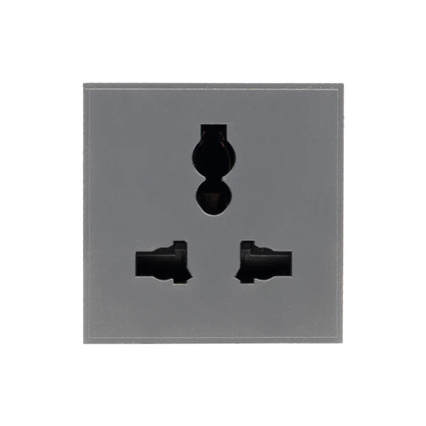 Scolmore MM9130GY 13A UNIVERSAL SOCKET MODULE WITH SHUTTERS - GREY