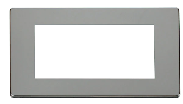 Scolmore SCP312CH 2 GANG QUAD NEW MEDIA COVER PLATE