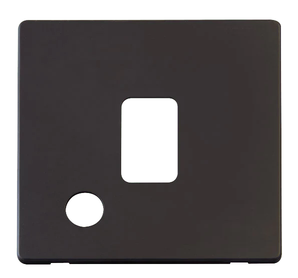 Scolmore SCP322BK 20A DP Switch With Flex Outlet Cover Plate - Black