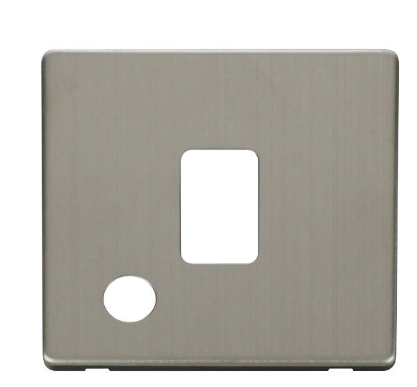 Scolmore SCP322SS 20A DP Switch With Flex Outlet Cover Plate - Stainless Steel