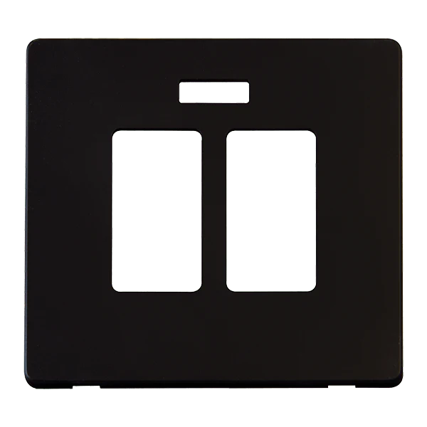 Scolmore SCP324MB 20A SINK & BATH SW + NEON PLATE  - MB