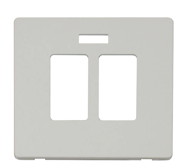 Scolmore SCP324PW 20A Sink & Bath Switch With Neon Cover Plate - White