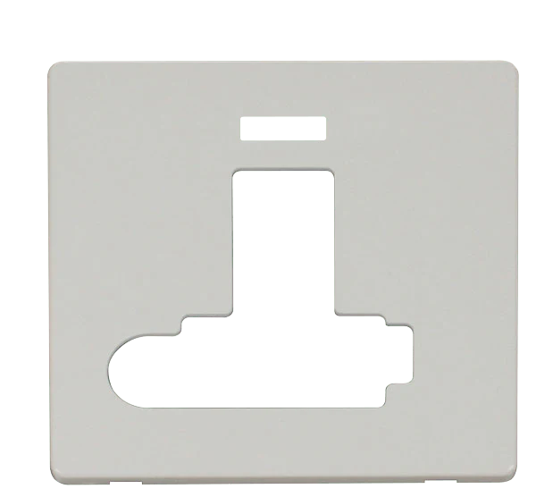 Scolmore SCP351PW Switched Conn. Unit With Flex Outlet (Lockable) Cover Plate - White