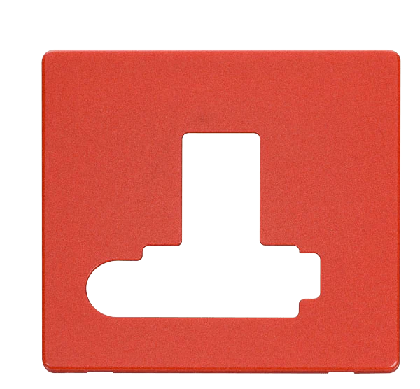 Scolmore SCP351RD Switched Conn. Unit With Flex Outlet (Lockable) Cover Plate - Red
