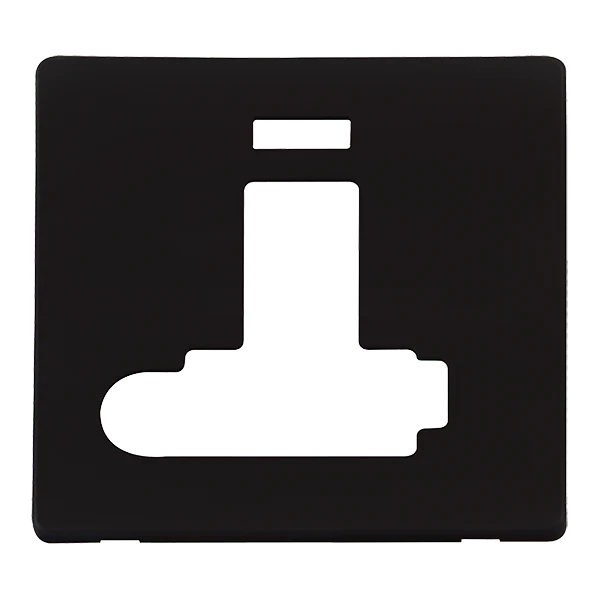 Scolmore SCP352MB 13A FCU SW+F/O+NEON (LOCK PLATE - MB