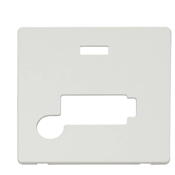 Scolmore SCP353MW 13A FCU + F/O+NEON (LOCK) PLATE - MW