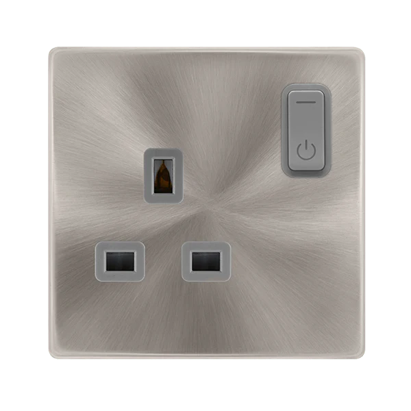 Scolmore SFBS30035GY 13A 1G RF SMART SOCKET DEFINITY BS GY