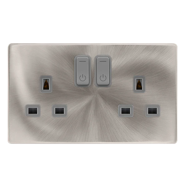 Scolmore SFBS30036GY 13A 2G RF SMART SOCKET DEFINITY BS GY