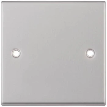 Selectric 7M-Pro Satin Chrome 1 Gang Blank Plate