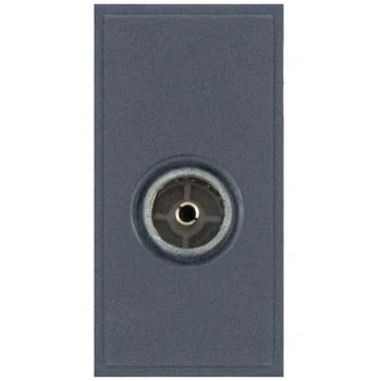 Selectric Grey Non-Isolated (Female) Coaxial/Aerial Socket Module with Faraday Cage