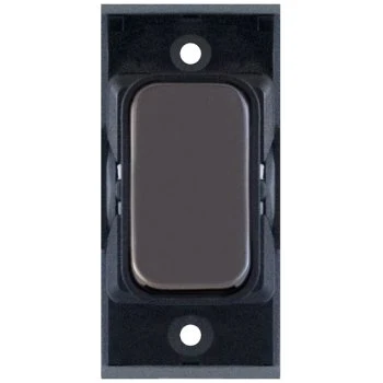 Selectric GRID360 Black Nickel 10A Retractive Switch Module with Black Insert