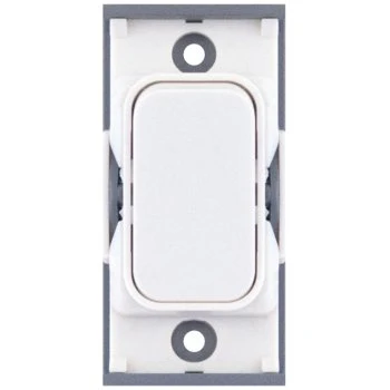 Selectric GRID360 White 20A Intermediate Switch Module with White Insert