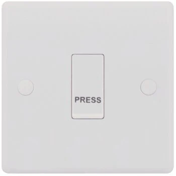 Selectric Smooth 1 Gang 10A Push to Make Switch
