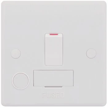 Selectric Smooth 13A DP Switched Fused Connection Unit with Flex Outlet