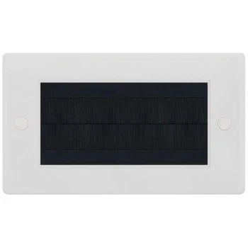 Selectric Smooth 2 Gang Brush Plate with Black Brush