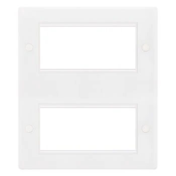 Selectric Smooth Euro Plate with 2xQuad Aperture