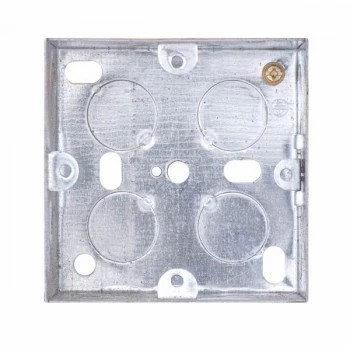 Selectric Square 1 Gang 47mm Galvanised Steel Back Box - DISCONTINUED