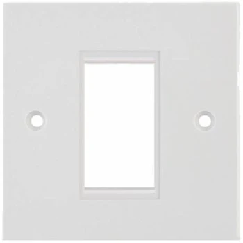 Selectric Square 1 Gang Euro Plate with Single Aperture
